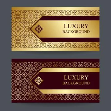 Bright golden background on brown background. Stock Illustration