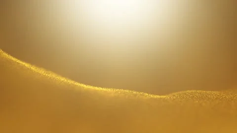 Bright golden background with loop dotted waves copy space background Stock Footage 346650492