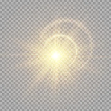 Bright golden flash Stock Illustration