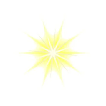 Bright golden light flare vector graphic element Stock Illustration