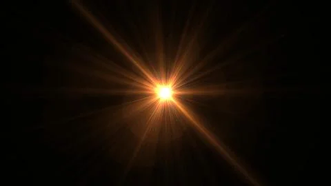 Bright golden rays burst from a glowing center Stock Illustration