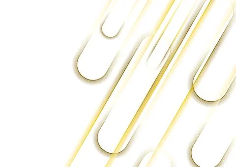 Bright golden smooth linear elements abstract retro background Stock Illustration
