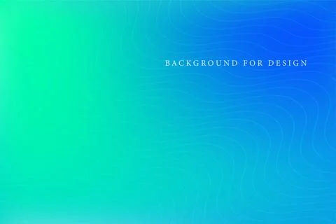 Bright gradient abstract background. Digital blue and green wavy lines pattern Stock Illustration