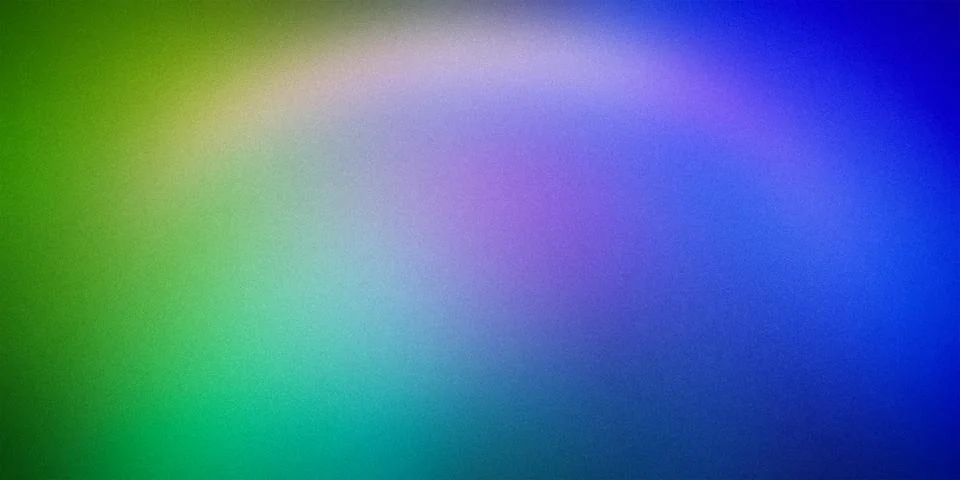 Bright gradient background blending green, blue, and purple hues, creating .. Stock Illustration