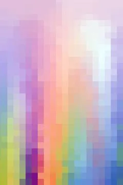 Bright gradient background - blue color turning into yellow, pixel mosaic t.. Stock Photos