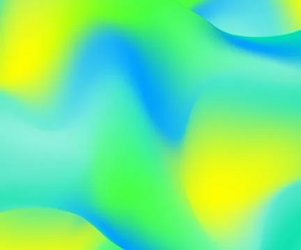 Bright gradient background.  Bright fluid liquid. Neon holography texture. Stock Illustration