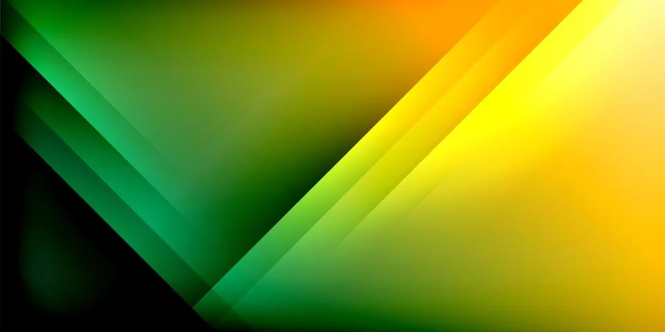 Bright gradient background. Green transitions to yellow, orange. Diagonal lines Stock Illustration