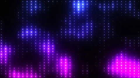 Bright gradient disco background animation. Flicker wall lights 스톡 동영상 276670190
