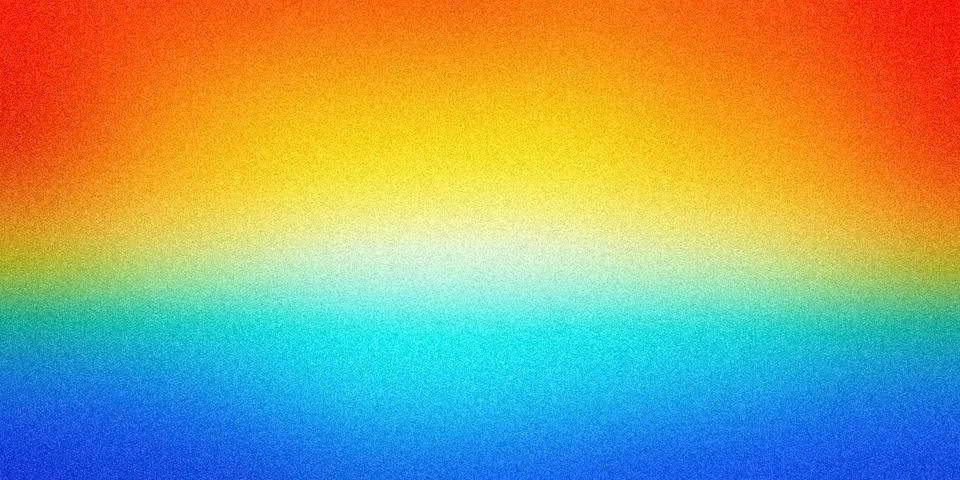 Bright gradient image featuring a smooth blend of vibrant orange, yellow, g.. Illustrazione stock