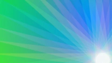 Bright gradient light rays with green and blue hues illustration Stock Illustration