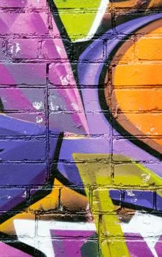 Bright graffiti art Stock Illustration