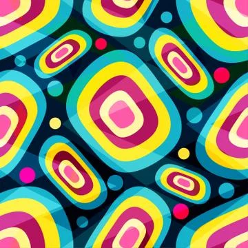 Bright graffiti geometric seamless pattern grunge effect Stock Illustration