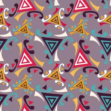 Bright graffiti geometric seamless pattern grunge effect Stock-Illustration