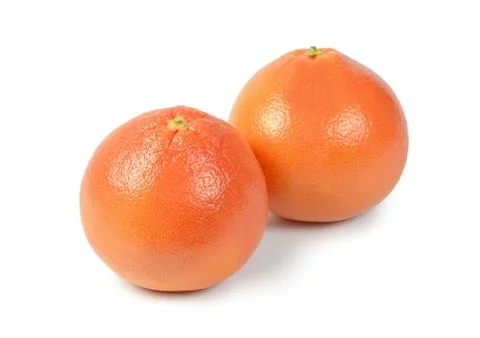 Bright grapefruit isolated on white background Stock Photos