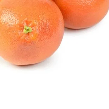 Bright grapefruit isolated on white background Stock Photos