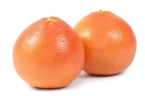 Bright grapefruit isolated on white background Stock Photos