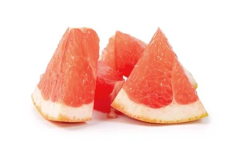 Bright grapefruit isolated on white background Stock Photos
