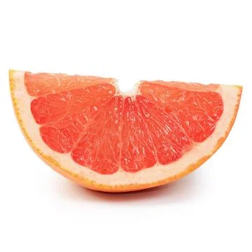 Bright grapefruit isolated on white background Stock Photos