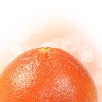 Bright grapefruit isolated on white background Stock Photos
