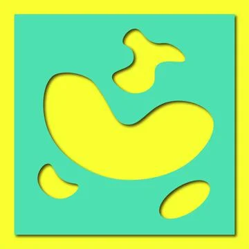 Bright graphic elements.Paper cut.Vector. Dynamic colored shapes and lines. A Stock Illustration