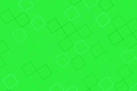 Bright green abstract geometric pattern with squares and lines Stock Illustration