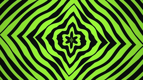 Bright green abstract pattern with black lines and shapes Stock Footage 339347127