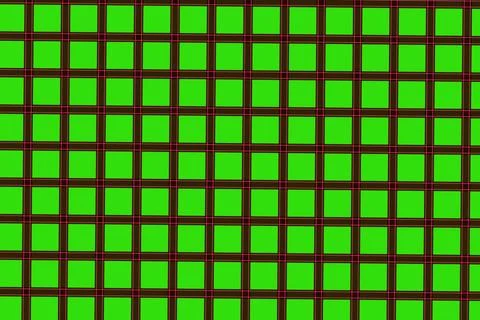 Bright green and black grid pattern with colorful lines Stock Illustration