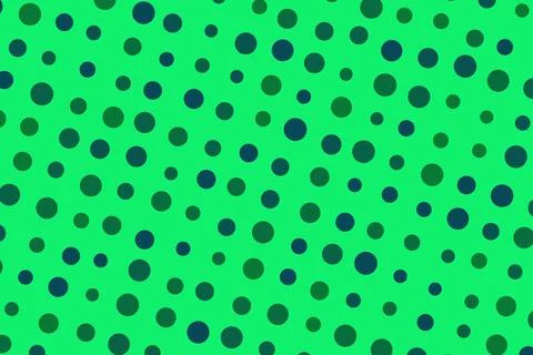 Bright green background with dark blue polka dots pattern Stock Illustration