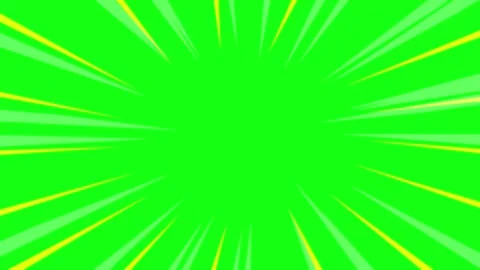 Bright green background with dynamic yellow rays radiating outward. Abstract 스톡 동영상 314193213