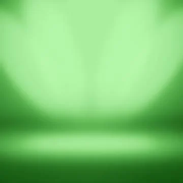 Bright green background empty room studios Stock Illustration