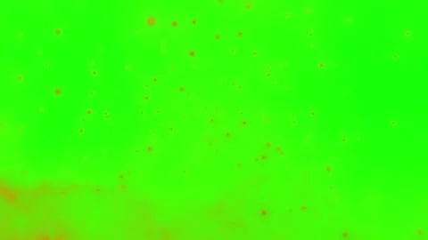Bright green background with floating red particles with casting soft glow Vídeo Stock 344567408