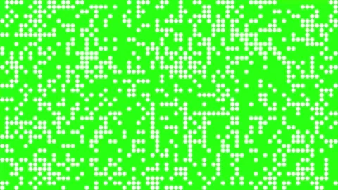 Bright green background with scattered white dots pattern Vidéo 345743841