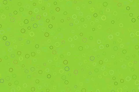 Bright green background with simple circle and square patterns Stock Illustration