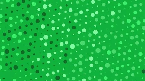 Bright green background with varying light and dark green circles scattered a Ilustración de archivo