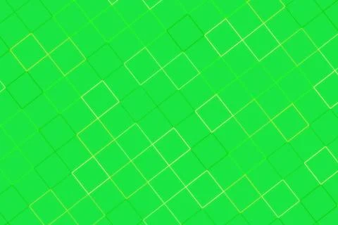 Bright green background with white geometric square pattern 스톡 일러스트