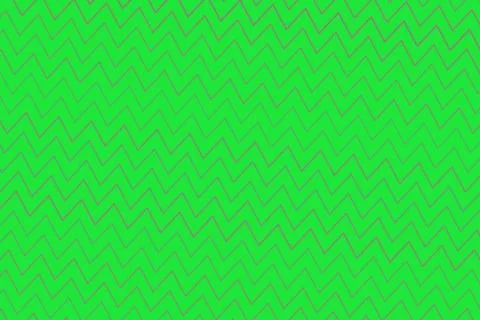 Bright green background with zigzag line pattern design 스톡 일러스트