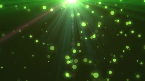 Bright Green Bokeh Lights Creating a Mesmerizing Atmosphere at Night Stock Footage 293665884