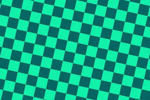Bright green checkerboard pattern with a grid design Illustrazione stock