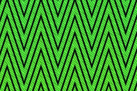 Bright green chevron lines repeat across a vivid textured background creating a Stock Illustration