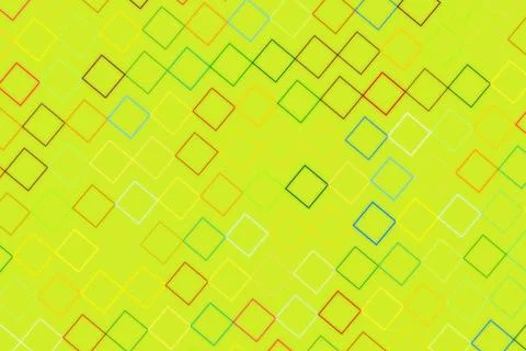 Bright green digital pattern with glowing squares and lines Stock Photos