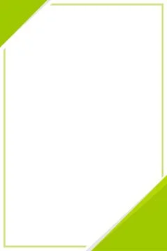 Bright green frame banner web template background square blank and copy space Stock Illustration