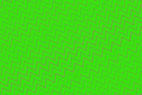 Bright green geometric pattern with zigzag lines and dots 스톡 일러스트