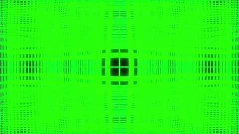 Bright green glowing 3d grid animation in waves. Abstract info space animation Stock Footage 156601294