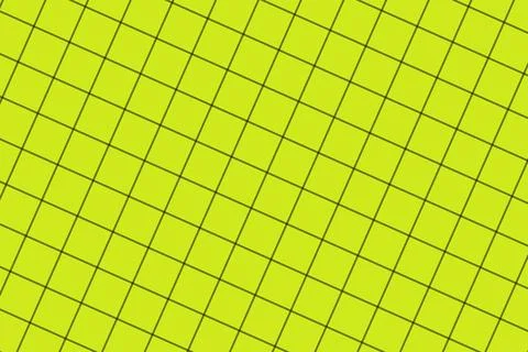 Bright green grid pattern with diagonal lines on yellow background 스톡 일러스트