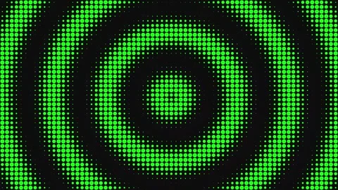 Bright Green Halftone Circles Abstract Background Pattern 動画素材 346136689