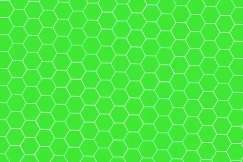 Bright green hexagon pattern on a textured surface Stock Illustration