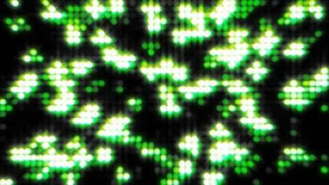 Bright green LED wall panel lights background effect Stock-Illustration