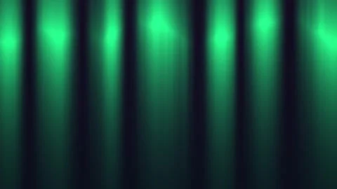 Bright green light beams shine through dark shadows Stock Footage 338041270