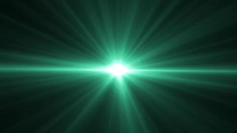 Bright Green Light Burst Radiating with Intense Energy and Vivid Rays Stock Illustration
