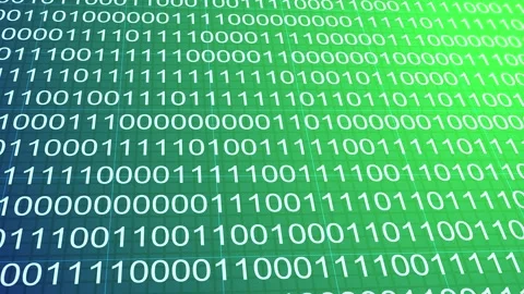 Bright Green Light Digital Binary Data Background Stock Footage 319978877